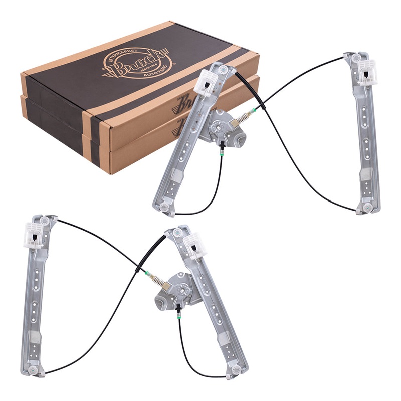 Brock Replacement Front Driver and Passenger Side Power Window Regulators Without Motor Compatible with 10-19 MKT