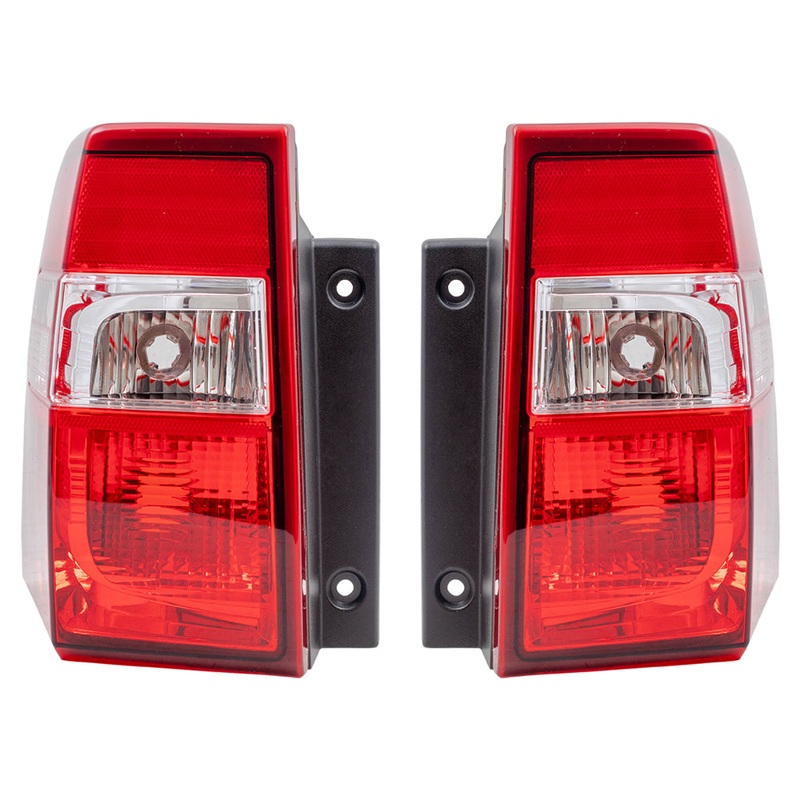 Brock Replacement Pair Set Taillights Tail Lamps Lens & Housing Units Compatible with 07-17 Expedition 7L1Z13405AA 7L1Z13404AA