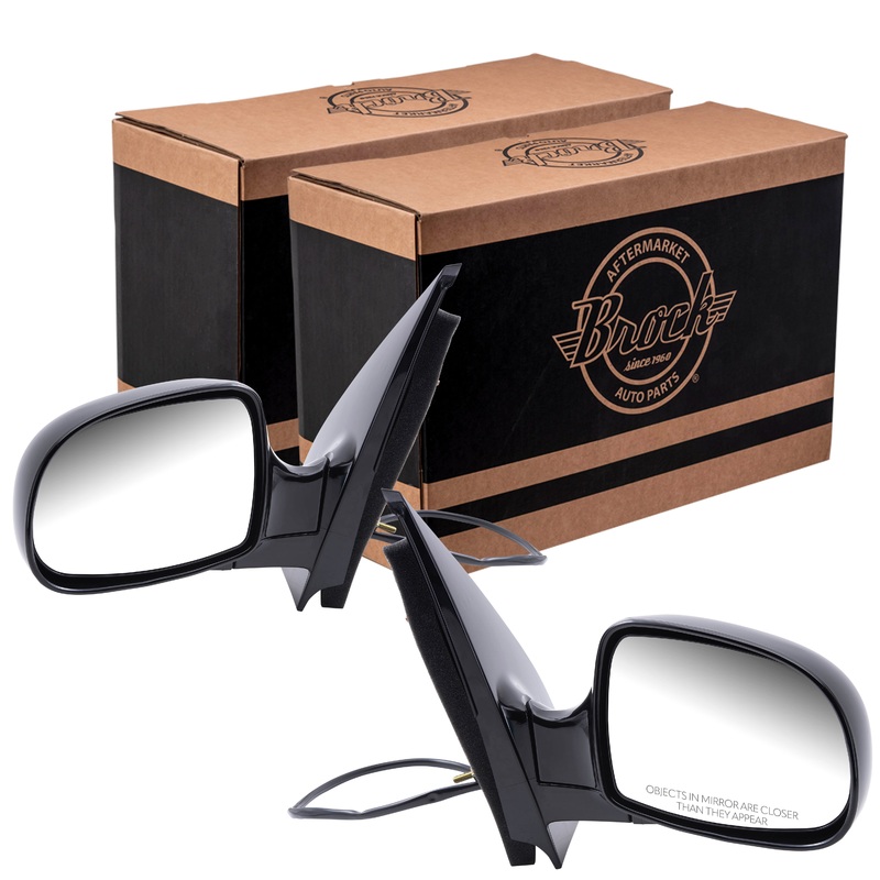 Pair Set Power Side View Mirrors Replacement for 1999-2002 Windstar Van YF2Z 17683 BA YF2Z 17682 BA