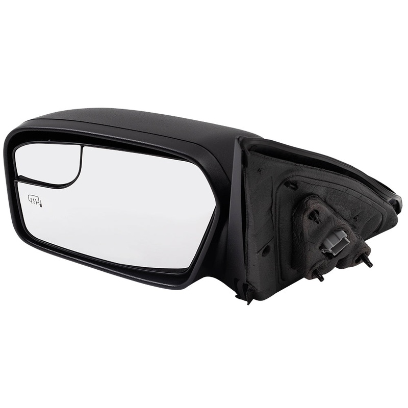 Brock Drivers Power Side View Mirror Heated Puddle Lamp Textured fits 11-12 Ford Fusion 11 Mercury Milan (INCLUDING Hybrids) replaces FO1320424 BE5Z17683BA 6E5Z17D743AA