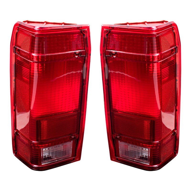 Brock Replacement Driver and Passenger Taillights Tail Lamps Compatible with 1983-1990 Ranger Pickup Truck E9TZ13405A E9TZ13404A