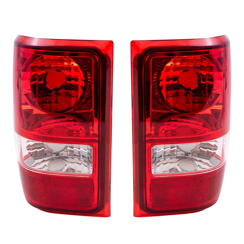 Brock Replacement Driver and Passenger Taillights Tail Lamps Compatible with 2006-2011 Ranger Pickup Truck 6L5Z13405AA 6L5Z13404A