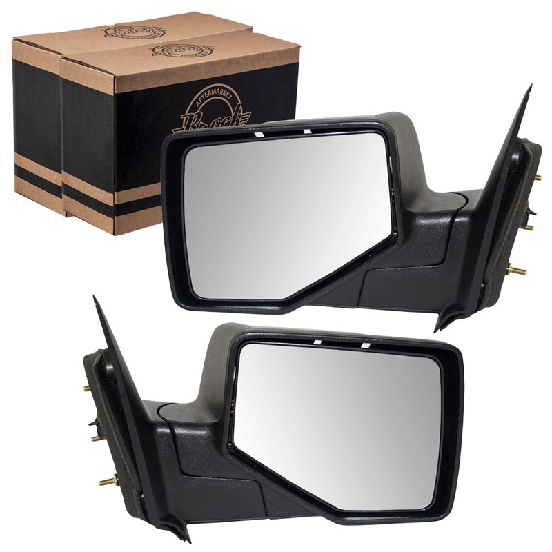 Driver and Passenger Manual Side View Mirrors Textured Base with Smooth Cover Replacement for 2006-2011 Ranger Pickup Truck 8L5Z17683BA 8L5Z17682’BA