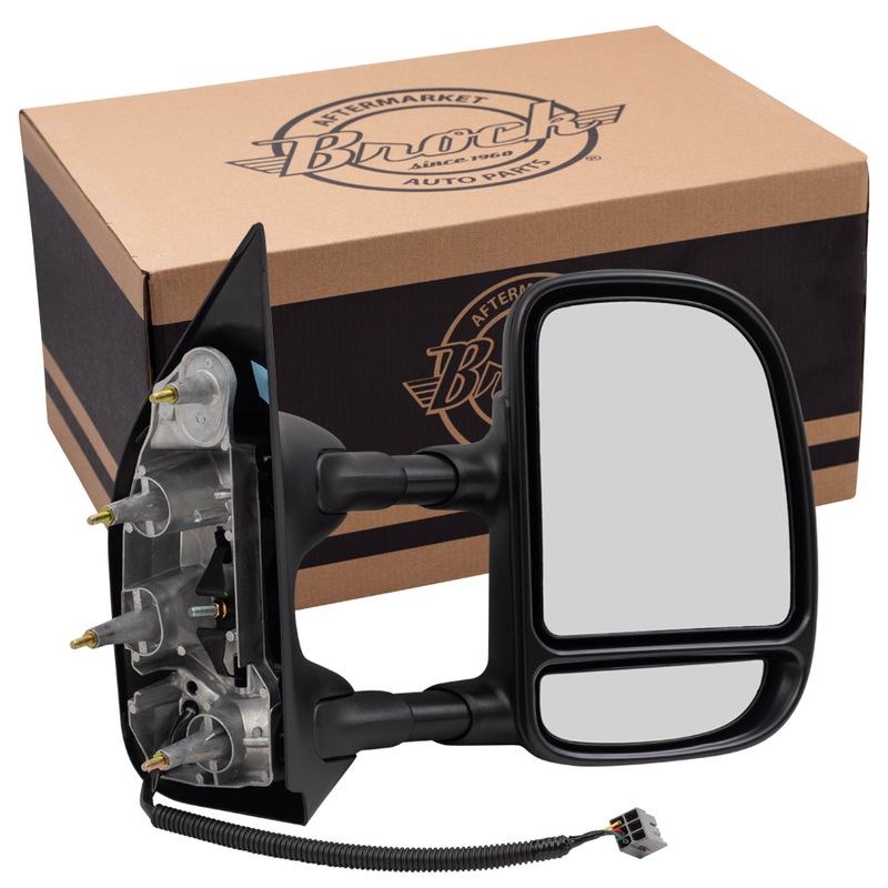 Passenger Side Power Tow Mirror Telescopic Dual Arm fits 02-08 Ford E-Series Van