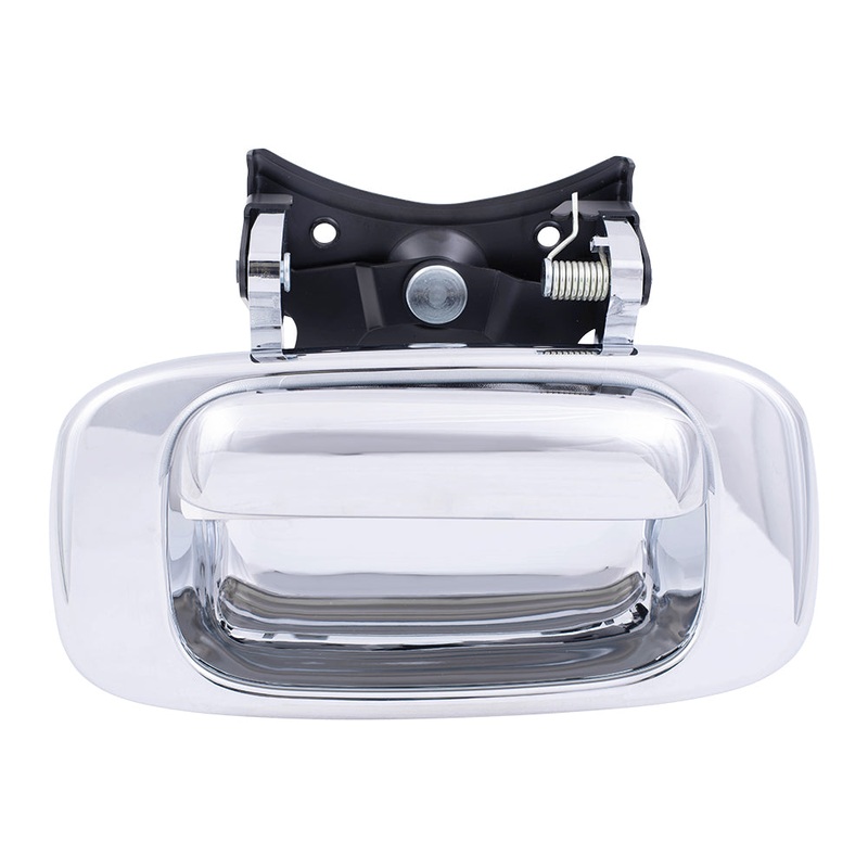 Brock Replacement Chrome Specialty Tailgate Handle & Trim Bezels Compatible with Pickup Truck 15997911 15228539