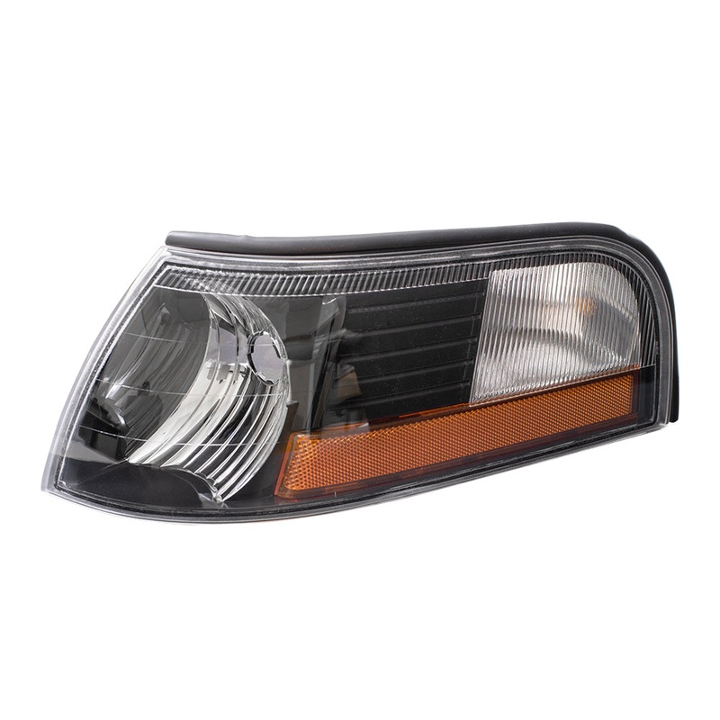 Brock Replacement Drivers Park Signal Side Marker Light Lamp Lens Compatible with 2003-2004 Marauder 3W3Z13201BA