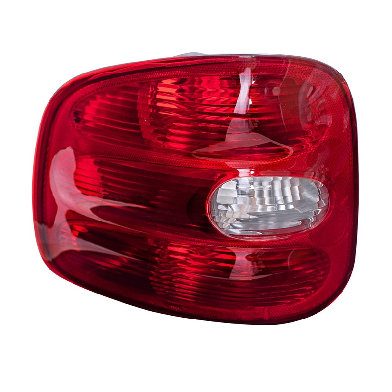 Brock Replacement Drivers Taillight Tail Lamp Lens Compatible with 1997-2000 F150 Flareside Pickup Truck F85Z13405BA