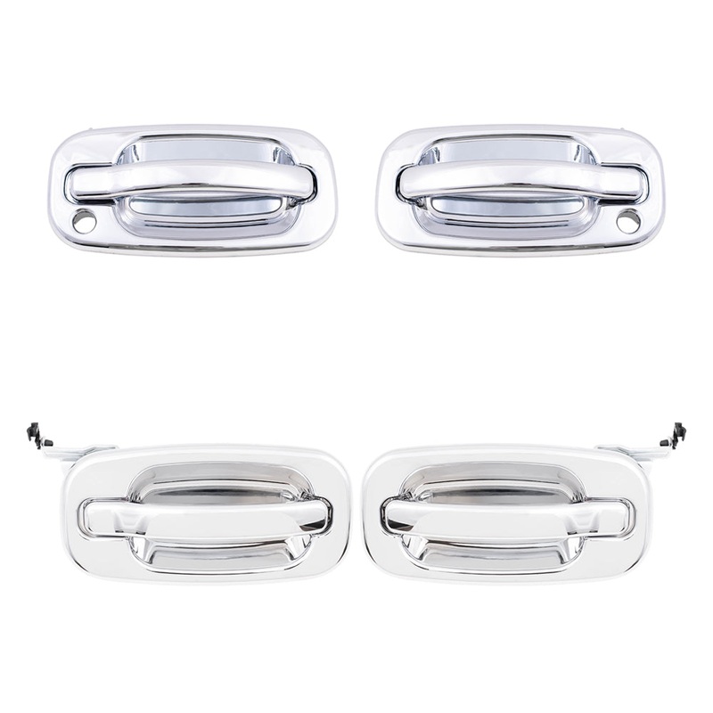 Brock Replacement Front and Rear Outside Door Handles 4 Piece Set Compatible with 2000-2007 Various Model Trucks & SUVs