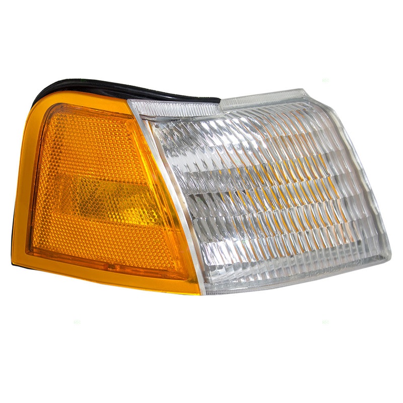 Brock Replacement Passengers Park Signal Corner Marker Light Lamp Compatible with 1989-1995 Cougar Thunderbird E9SZ 13200 A