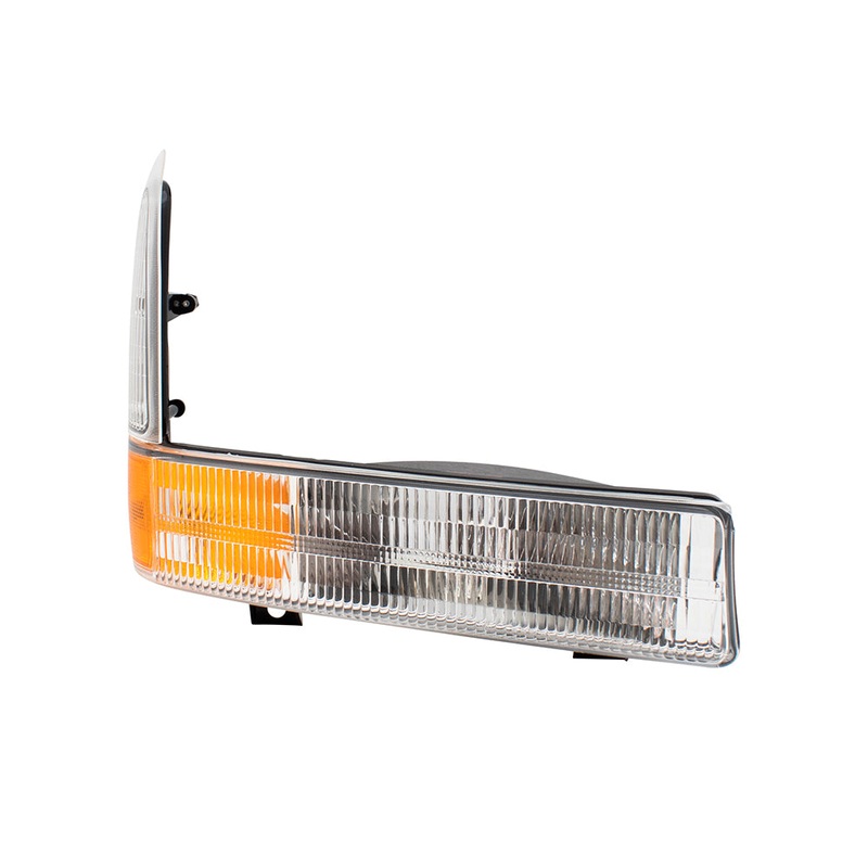 Brock Replacement Passengers Park Signal Front Marker Light Lamp with Clear Lens Compatible with 1999-2004 F250 F350 Super Duty Pickup Truck 2C3Z13200AA
