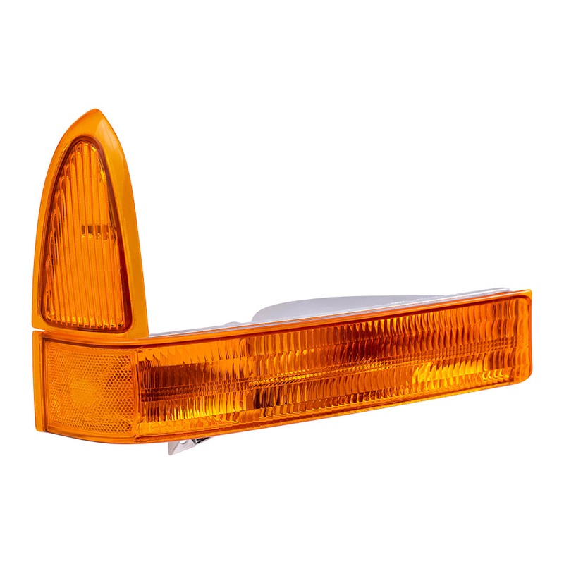 Brock Replacement Passengers Park Signal Front Marker Light with Amber Lens Compatible with 1999-2004 Super Duty Pickup Truck SUV XC3Z 13200 BA