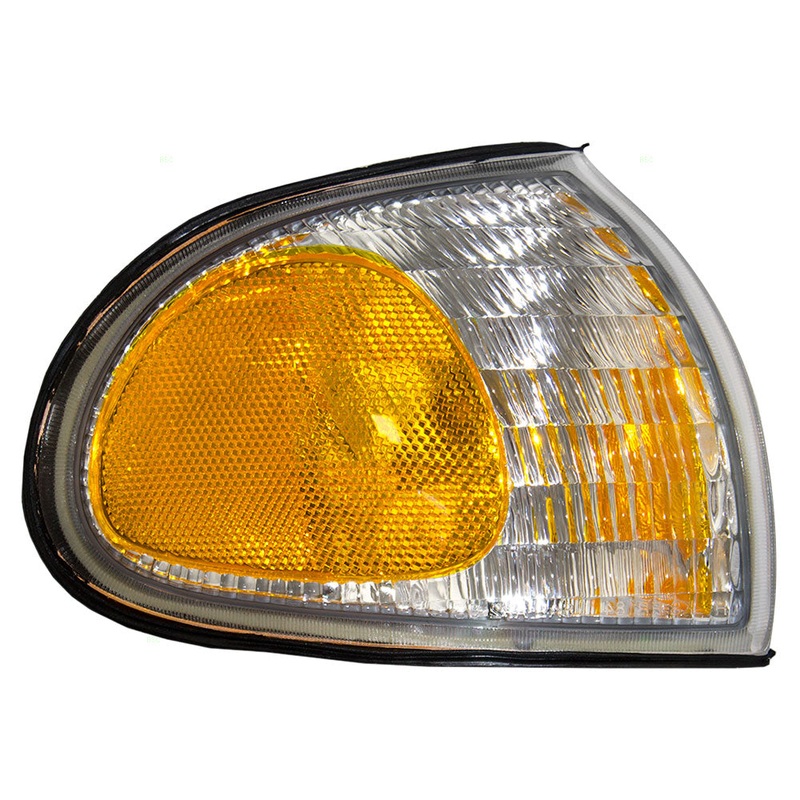 Brock Replacement Passengers Park Signal Side Corner Marker Light Lamp Lens Compatible with 1995-1997 Windstar Van F58Z15A201A