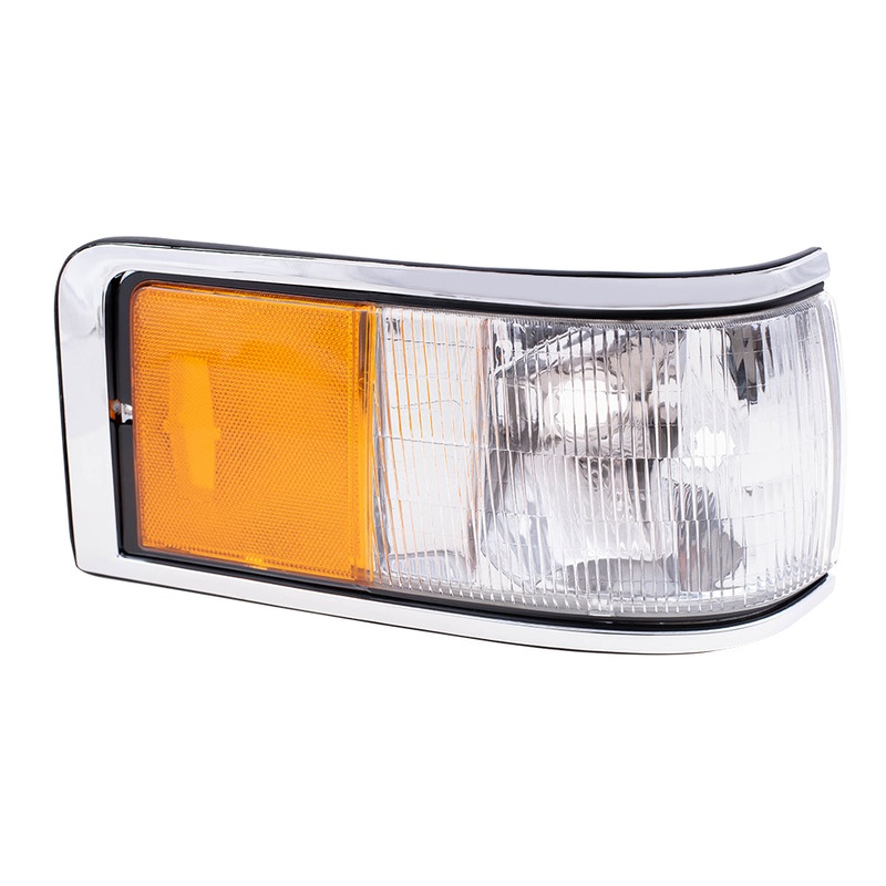 Brock Replacement Passengers Signal Side Marker Light Lamp Lens Compatible with 1990-1994 Town Car FOVY15A201A