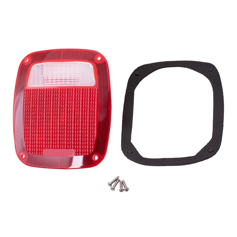 Brock Replacement Taillight Tail Lamp Lens Compatible with 1978-1987 C/K Stepside Pickup Truck 5457724