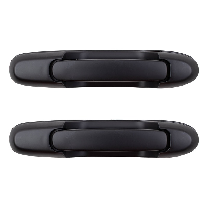 Brock Replacement Pair Set Outside Outer Sliding Door Handles w/Out Keyholes Compatible with 1998-2003 Sienna 6923008020C0