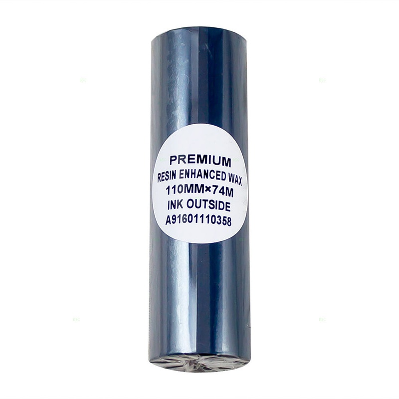 Roll Thermal Transfer Ribbon Wax Resin Ink Coated Side Out 4.33″ x 243′ 1/2″ Core for Computer PC Okidata 610 620 LD 630/640 Printers