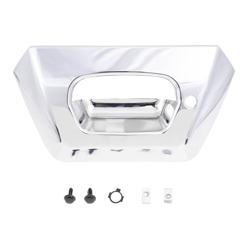 Brock Replacement Chrome Tailgate Handle Trim Bezel Compatible with Pickup Truck 15094722