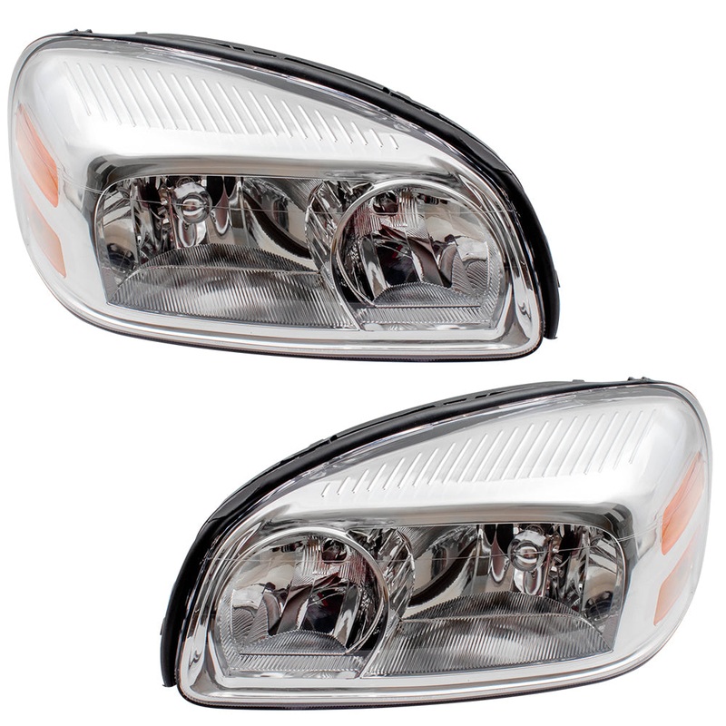 Brock Replacement Driver and Passenger Set Headlights Compatible with 2005-2009 Montana SV6 Uplander 2005-2007 Terraza Relay