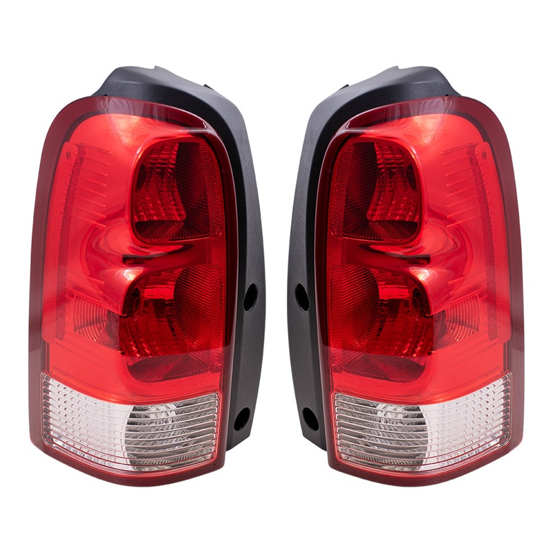 Brock Replacement Driver and Passenger Set Tail Lights Compatible with 05-07 Terraza Uplander Relay Montana SV6 15787131 15787132