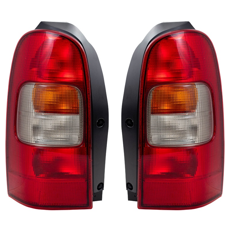 Brock Replacement Driver and Passenger Set Tail Lights Compatible with 1997-2005 Trans Sport Venture Montana Silhouette Van 10353279 19206746