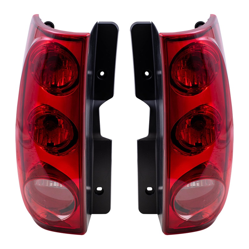 Brock Replacement Driver and Passenger Set Tail Lights Compatible with 2007-2014 Yukon 25975975 25975976