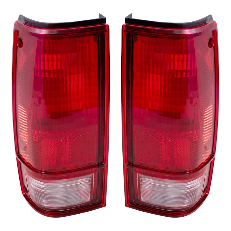 Brock Replacement Driver and Passenger Set Tail Lights Compatible with 82-93 S10 S15 Sonoma Pickup Truck 915709 915710