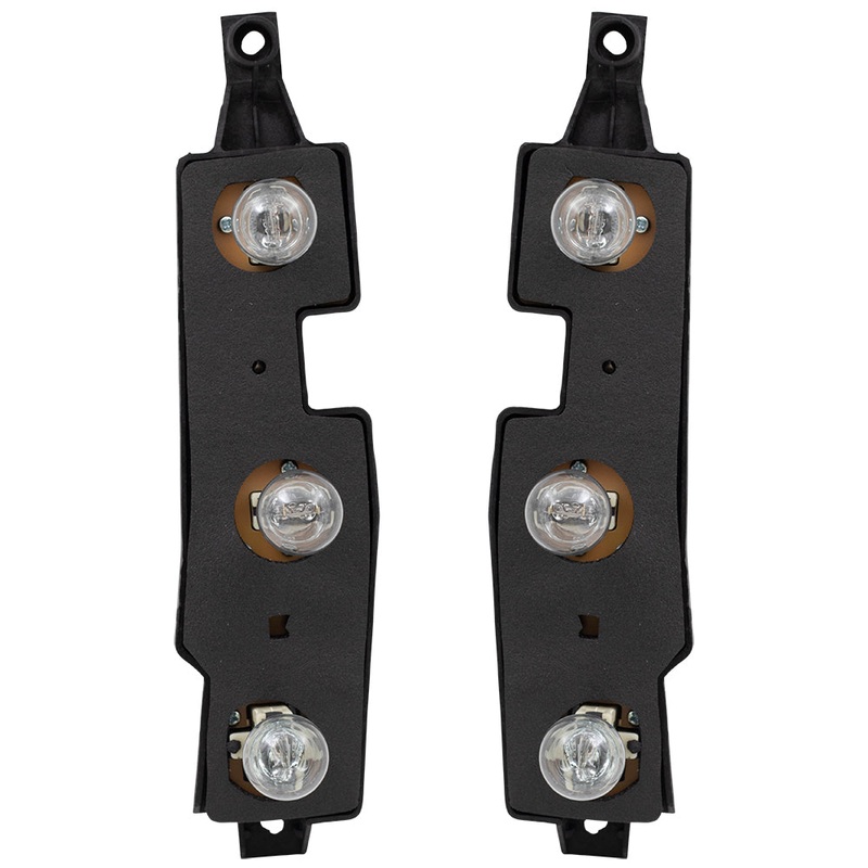 Brock Replacement Driver and Passenger Set Tail Lights Connector Plate Compatible with 1988-2000 C/K Pickup Truck 16511565 16511566