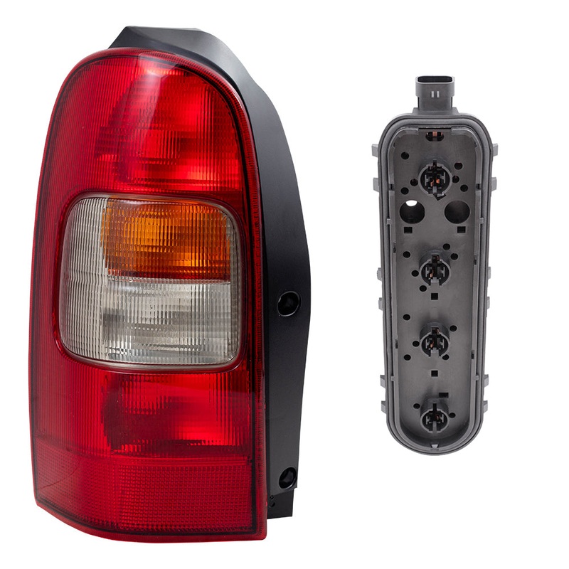 Brock Replacement Driver Tail Light with Circuit Board Compatible with 1997-2005 Venture