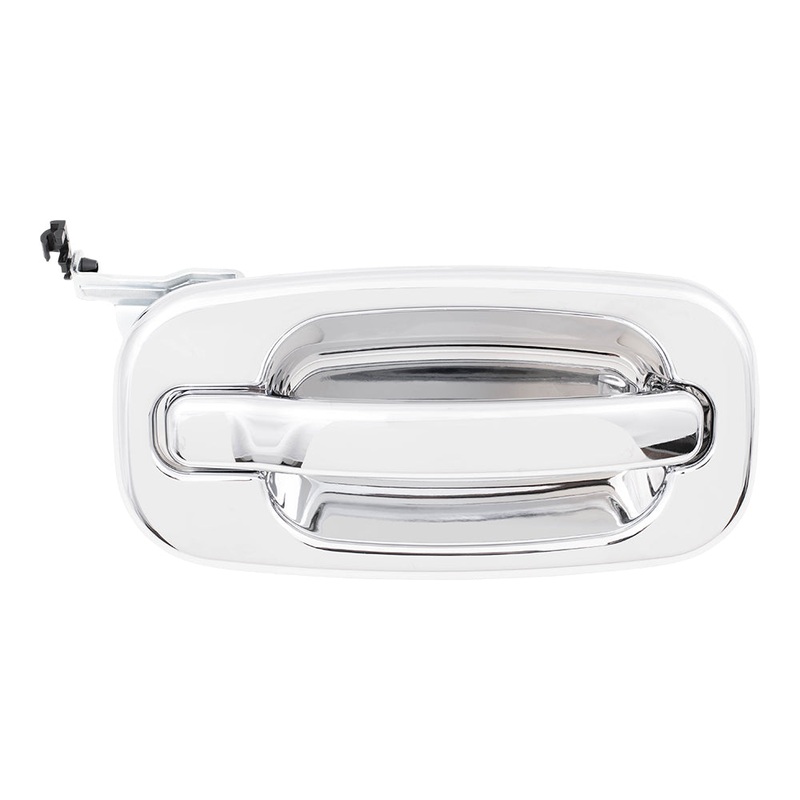 Brock Replacement Passengers Rear Outside Outer Chrome Specialty Door Handle Compatible with Pickup Truck