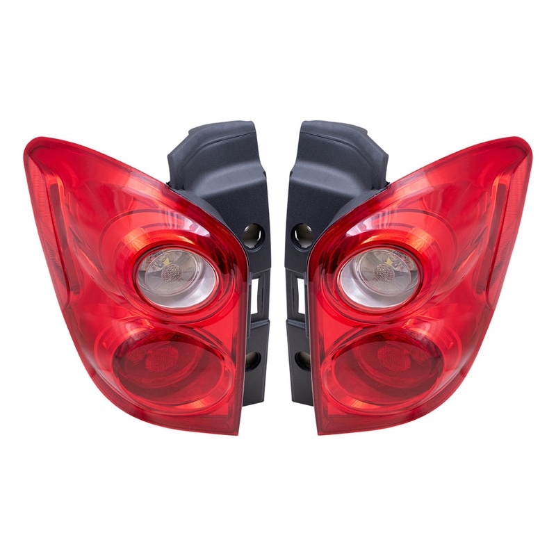 Brock Tail Lights Set fits 2010-2015 Chevrolet Equinox Pair Taillamps Lens w/ Housing