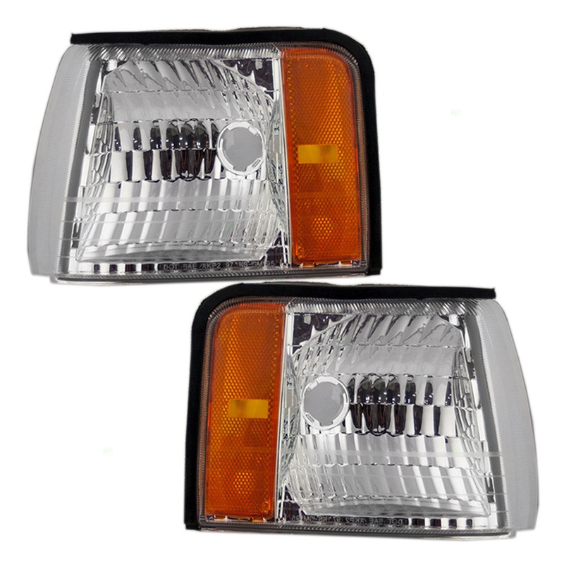 Brock Replacement Driver and Passenger Set Cornering Signal Side Marker Lights Compatible with 1997-1999 DeVille 16522805 16522806