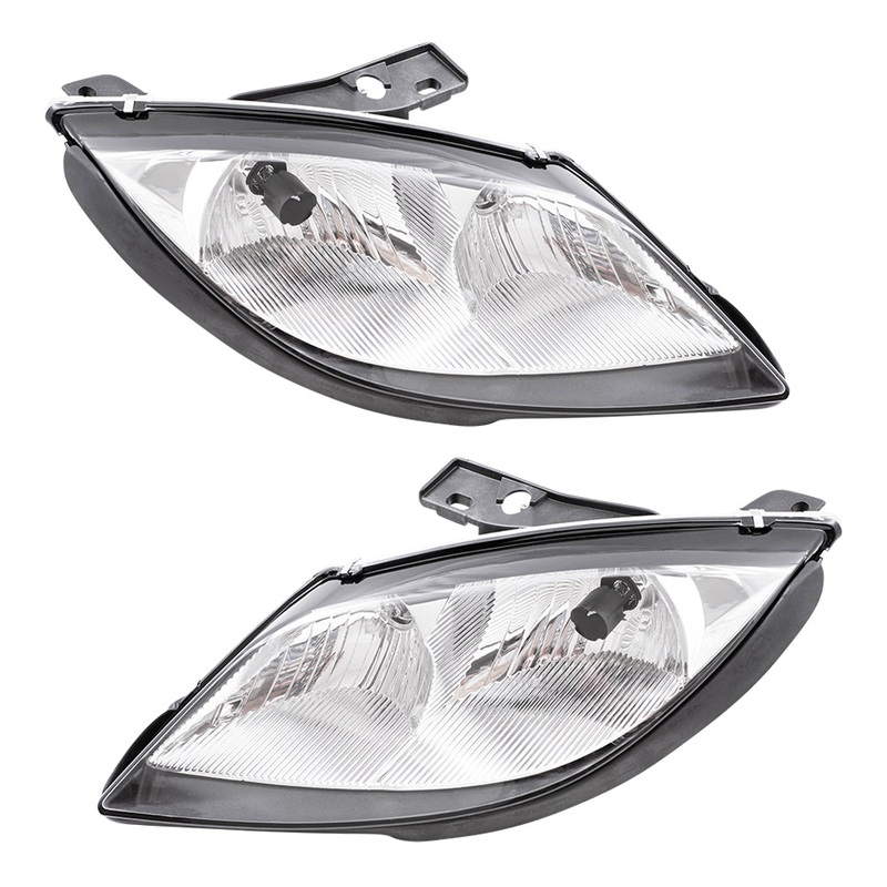 Brock Replacement Driver and Passenger Set Headlights Compatible with 2003 2004 2005 Sunfire 22713668 22713667