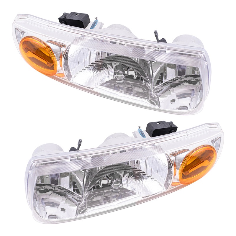 Brock Replacement Driver and Passenger Set Headlights Compatible with S-Series Sedan Wagon 21112455 2111245656
