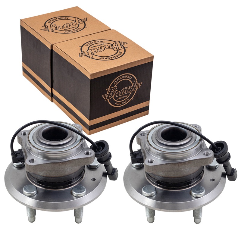 Brock Replacement Set Rear Hubs and Wheel Bearings Compatible with 2010-2017 Equinox Terrain 2013-2017 Terrain Denali