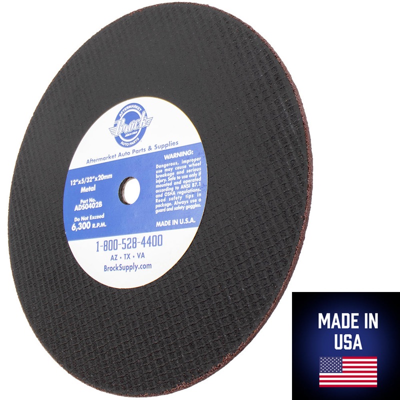 12″ Cutting Wheels for Ferrous Materials 10 Pc Box Set 20MM w/ Glass Cloth Mesh