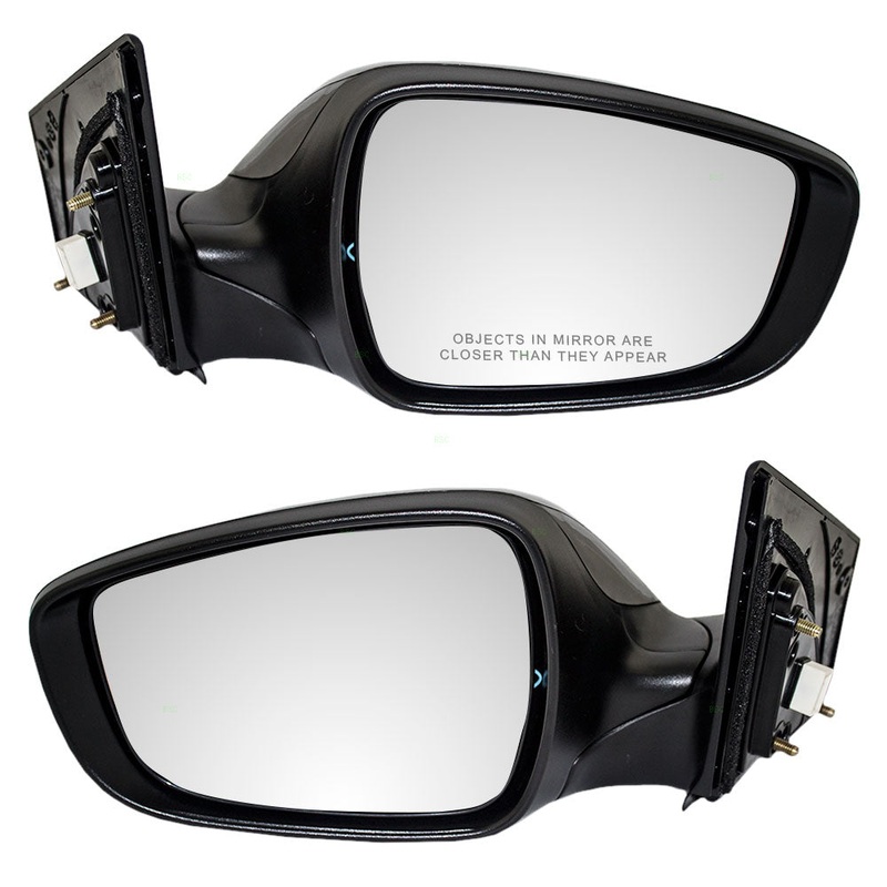 Brock Replacement Driver and Passenger Power Side View Mirrors Heated Compatible with Elantra 87610-3X140 87620-3Y100
