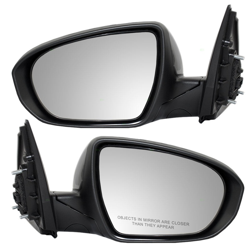 Brock Replacement Driver and Passenger Power Side View Mirrors Heated Signal Compatible with 2014-2015 Optima 87610 4C510 87620-4C510