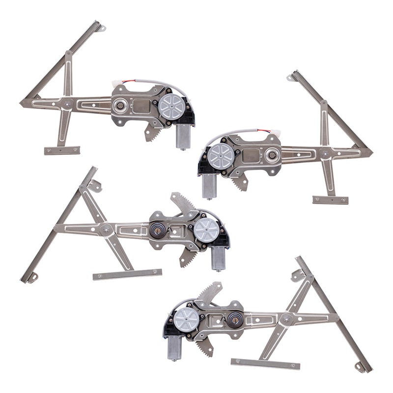 Brock Replacement Front and Rear Driver and Passenger Power Window Regulators w/ Motor Compatible with 00-04 Outback Legacy 03-06 Baja