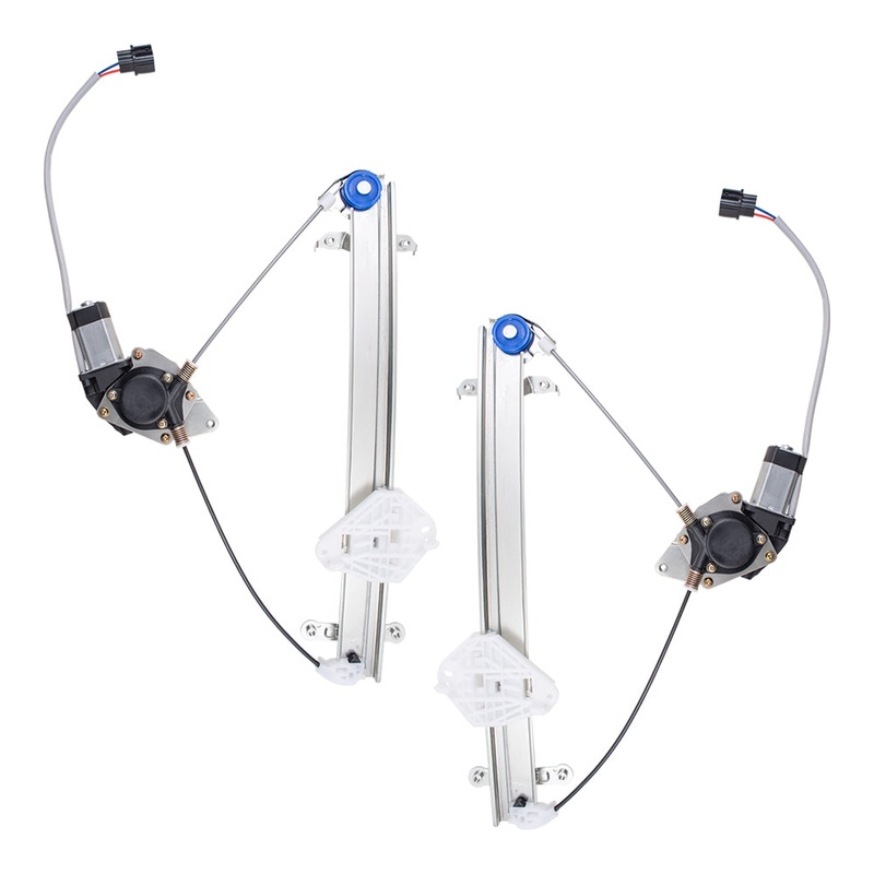 Brock Replacement Pair Set Front Power Window Lift Regulators w/ Motors Assemblies Compatible with 08-11 Impreza & Impreza WRX 61041FG012 61041FG002