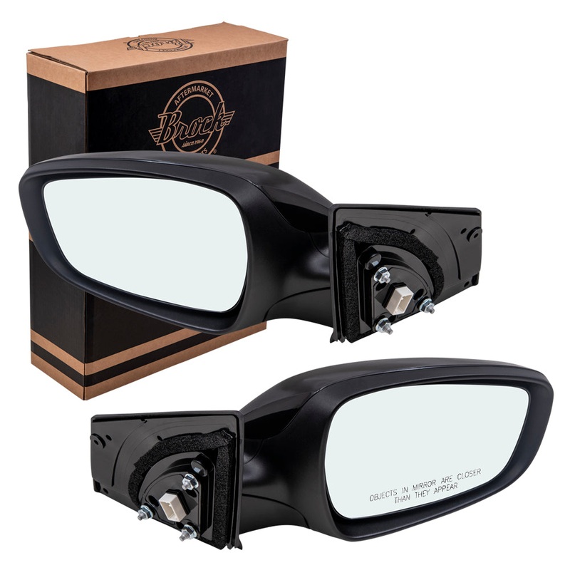 Brock Replacement Pair Set Power Side View Mirrors Compatible with Elantra Sedan 87610-3X720 87620-3Y550