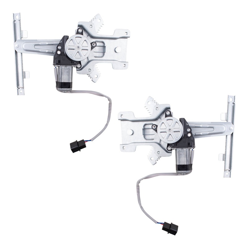 Brock Replacement Pair Set Rear Power Window Lift Regulators w/Motors Assemblies Compatible with 08-11 Lancer Evolution Sportback 5743A108 135-50259R