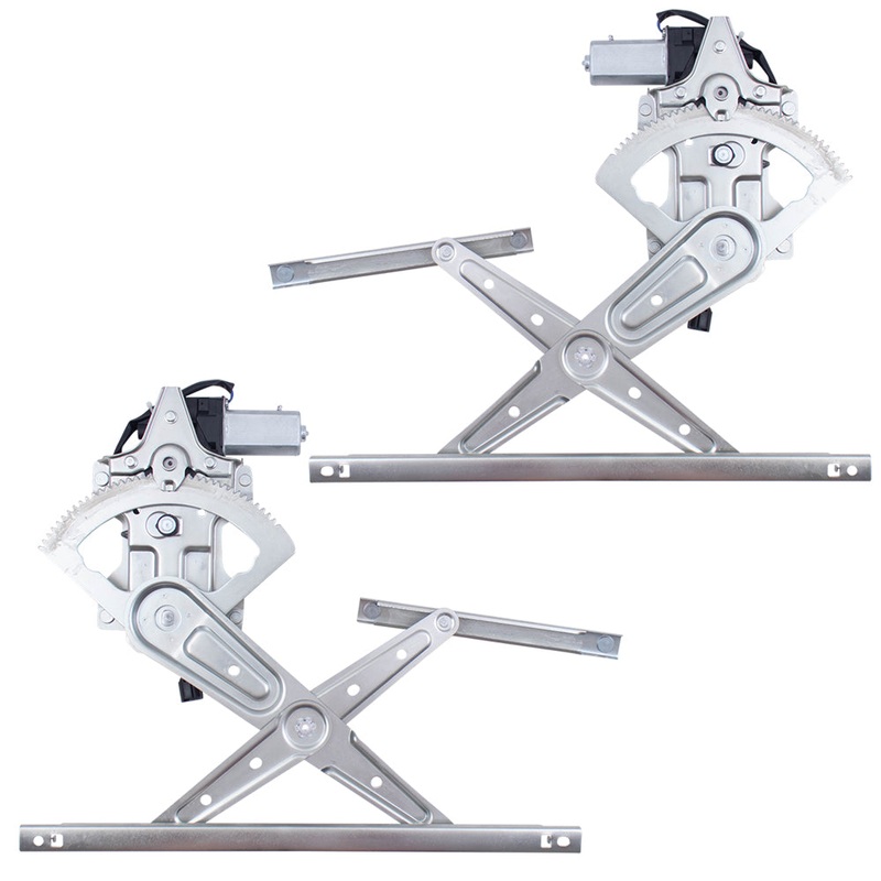 Brock Replacement Pair Set Rear Power Window Regulators with Motors Assemblies Compatible with 03-09 Sorento 834013E002 834023E002 748-944 748-945 82-4519B 82-4520B