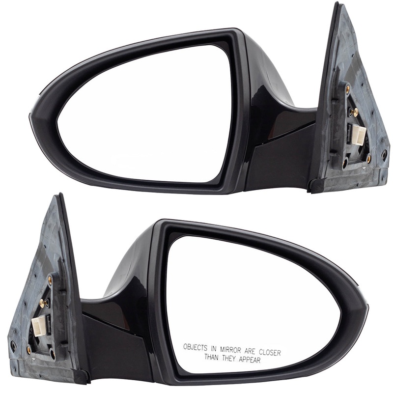 Brock Replacement Pair Side View Mirrors Compatible with 2013-2016 Sportage Driver and Passenger Set Power Folding Heated Signal 876103W575 876203W575