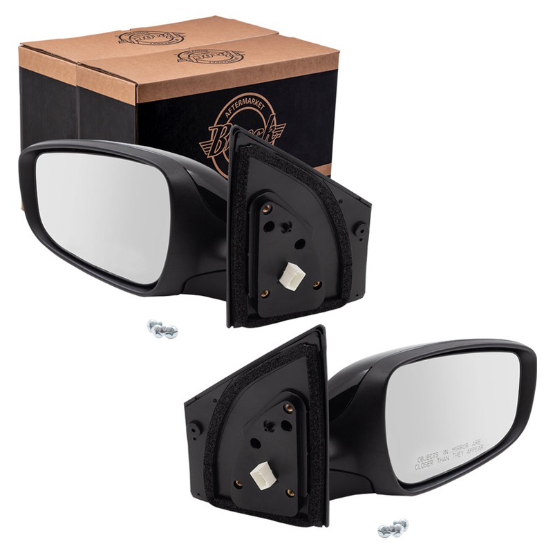 Brock Replacement Pair Side View Power Mirrors Compatible with 2013-2017 Elantra GT Driver and Passenger Heated Set 87610-A5210 87620-A5060