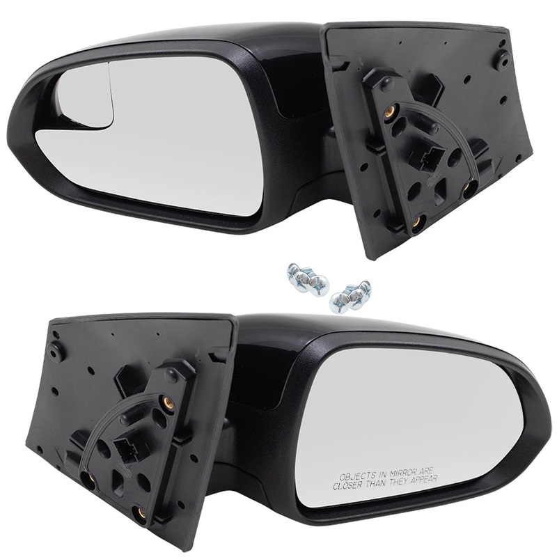 Brock Replacement Pair Side View Power Mirrors Compatible with 2018-2019 Accent Sedan Set Heated Signal Spotter Glass 87610J0110 87620J0070