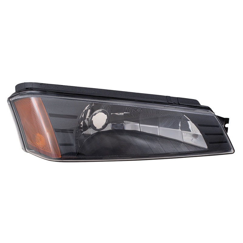 Brock Replacement Passenger Park Signal Front Marker Light Compatible with 2002-2006 Avalanche Pickup Truck w/Body Cladding