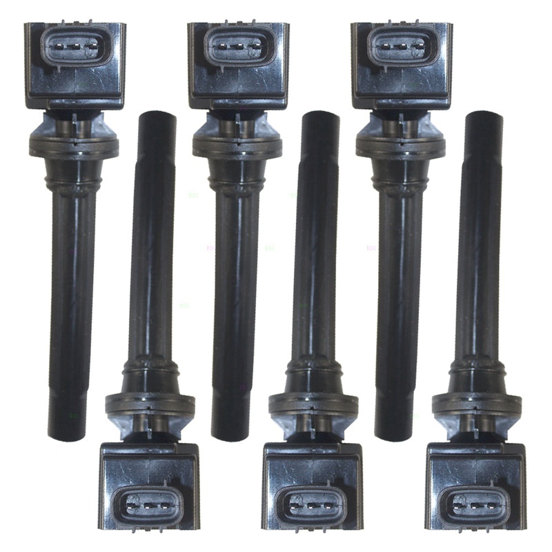 Brock Replacement 6 Piece Set Ignition Spark Plug Coils Compatible with Grand Vitara 2.7L 6 cyl 33400-65J00 5C1785