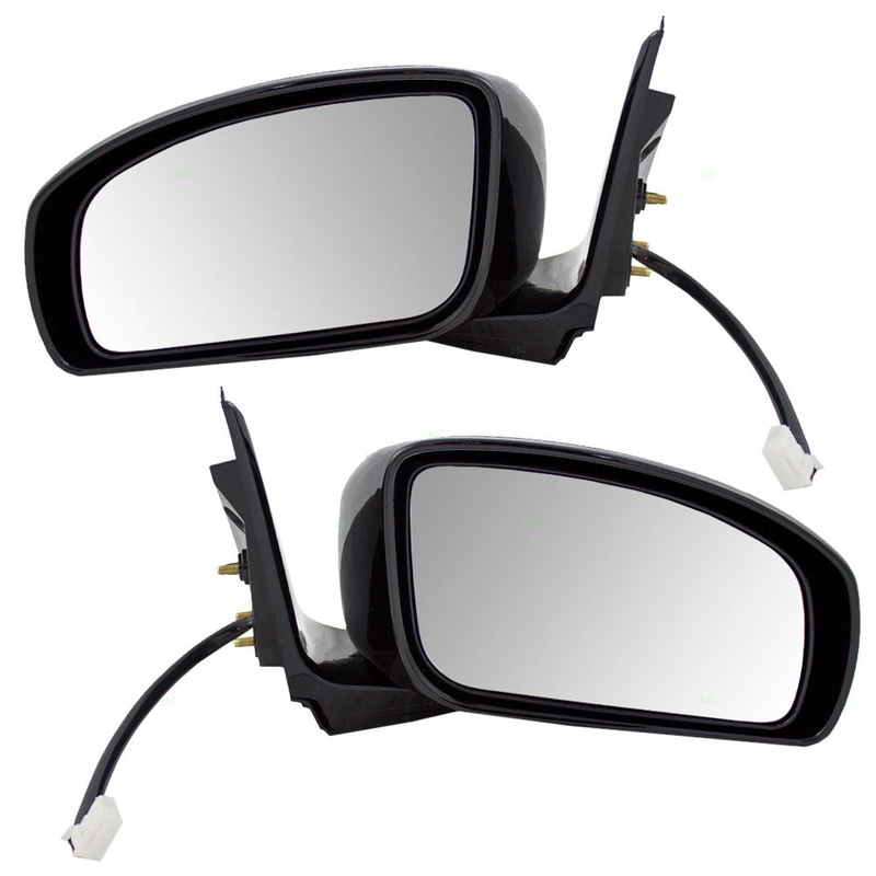 Brock Replacement Driver and Passenger Power Side View Mirrors Compatible with 07-08 G35 96302-1NA0A 96301-1NA0A