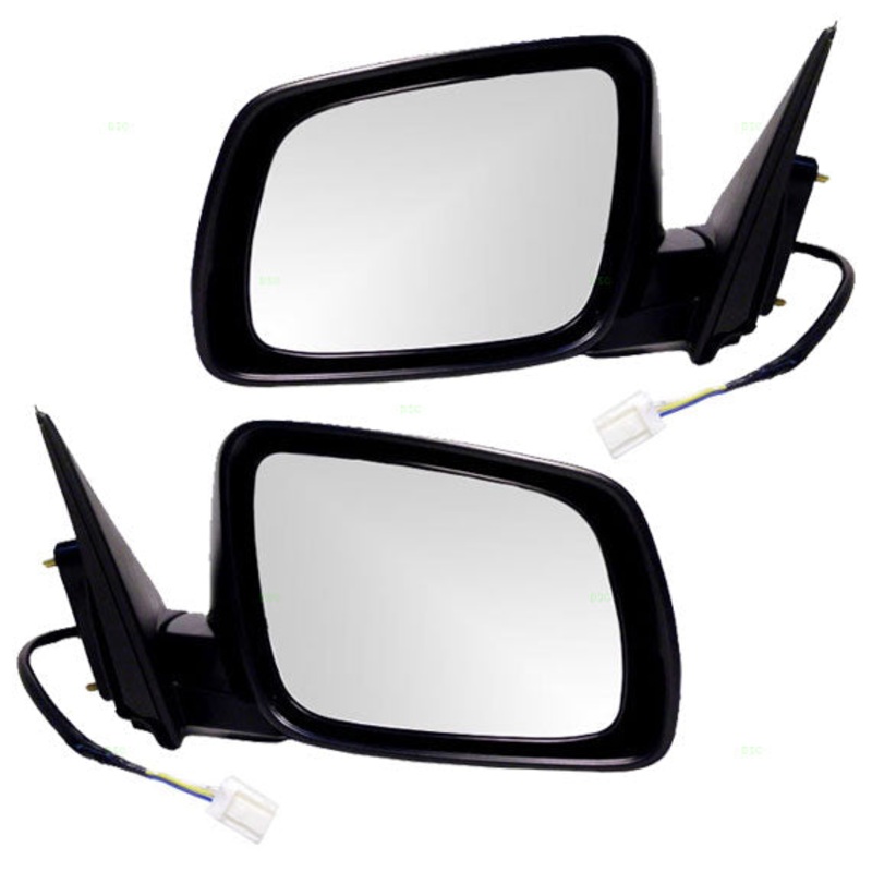 Brock Replacement Driver and Passenger Power Side View Mirrors Ready-to-Paint Compatible with 08-14 Lancer 7632A093 7632A094