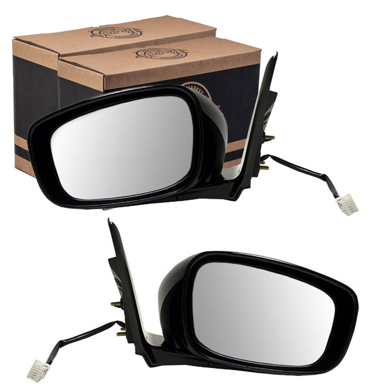 Brock Replacement Driver and Passenger Power Side View Mirrors Smooth Compatible with 09-13 G37 Sedan 96302-1NC2A 96301-1NC2A